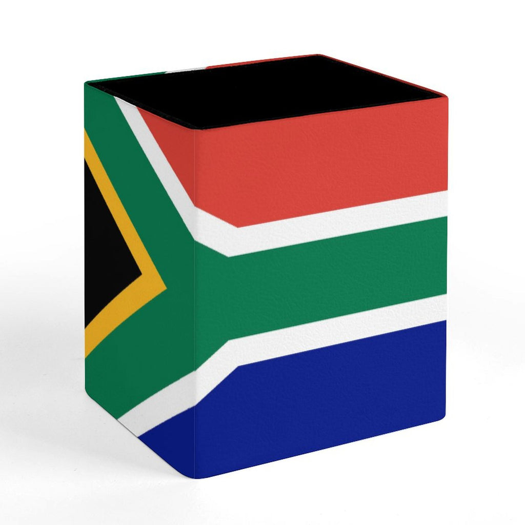South Africa Flag Square Pen Holder