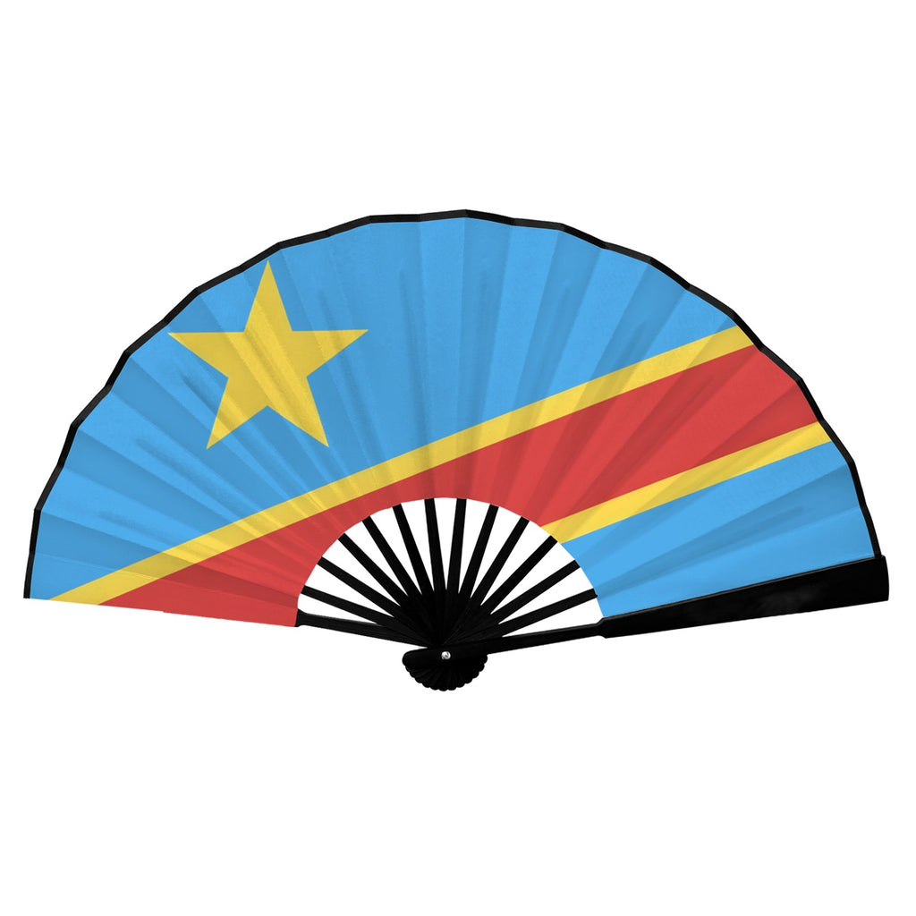 DR Congo Girl Double-Sided Custom Folding Fan