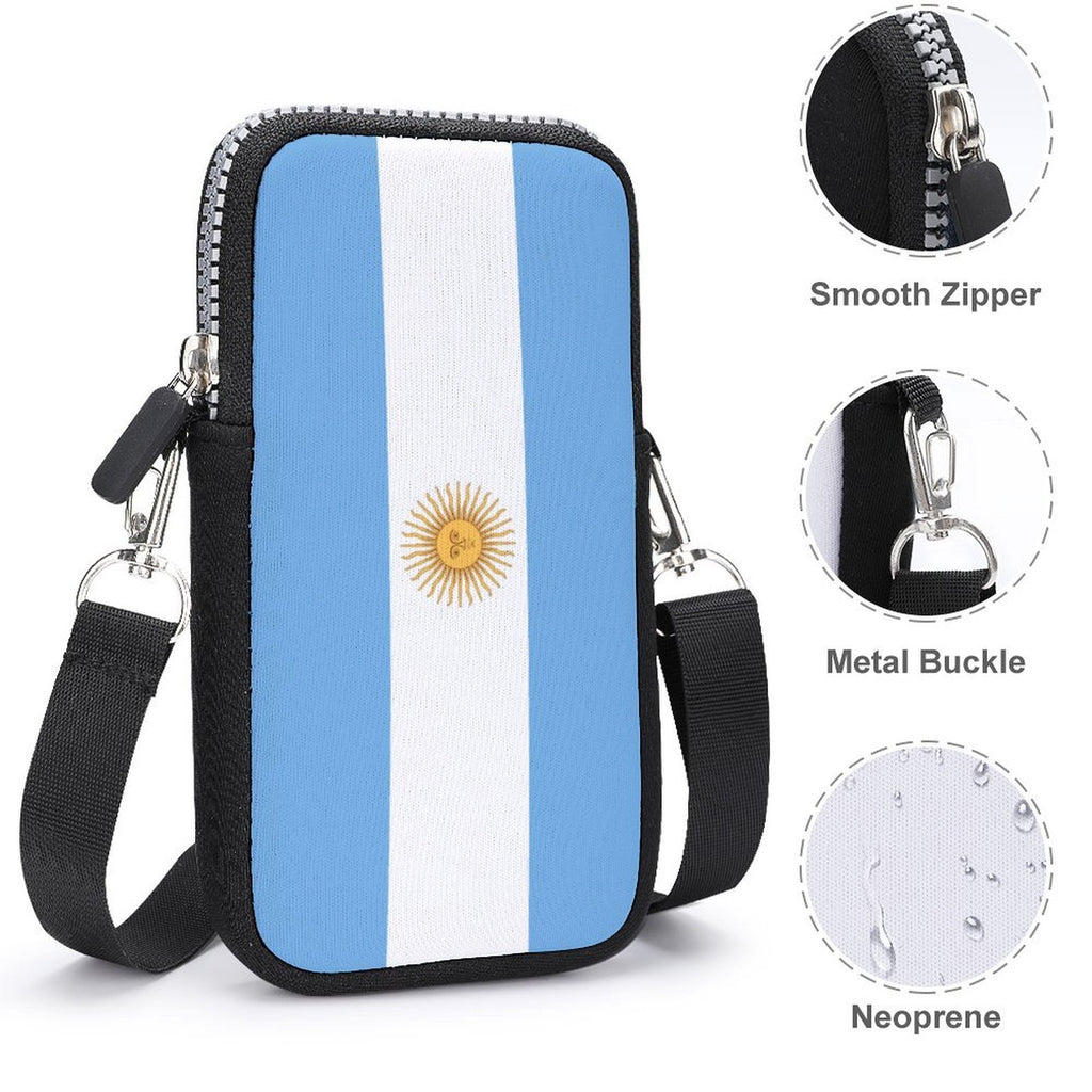 Argentina Flag Mobile Phone Purse