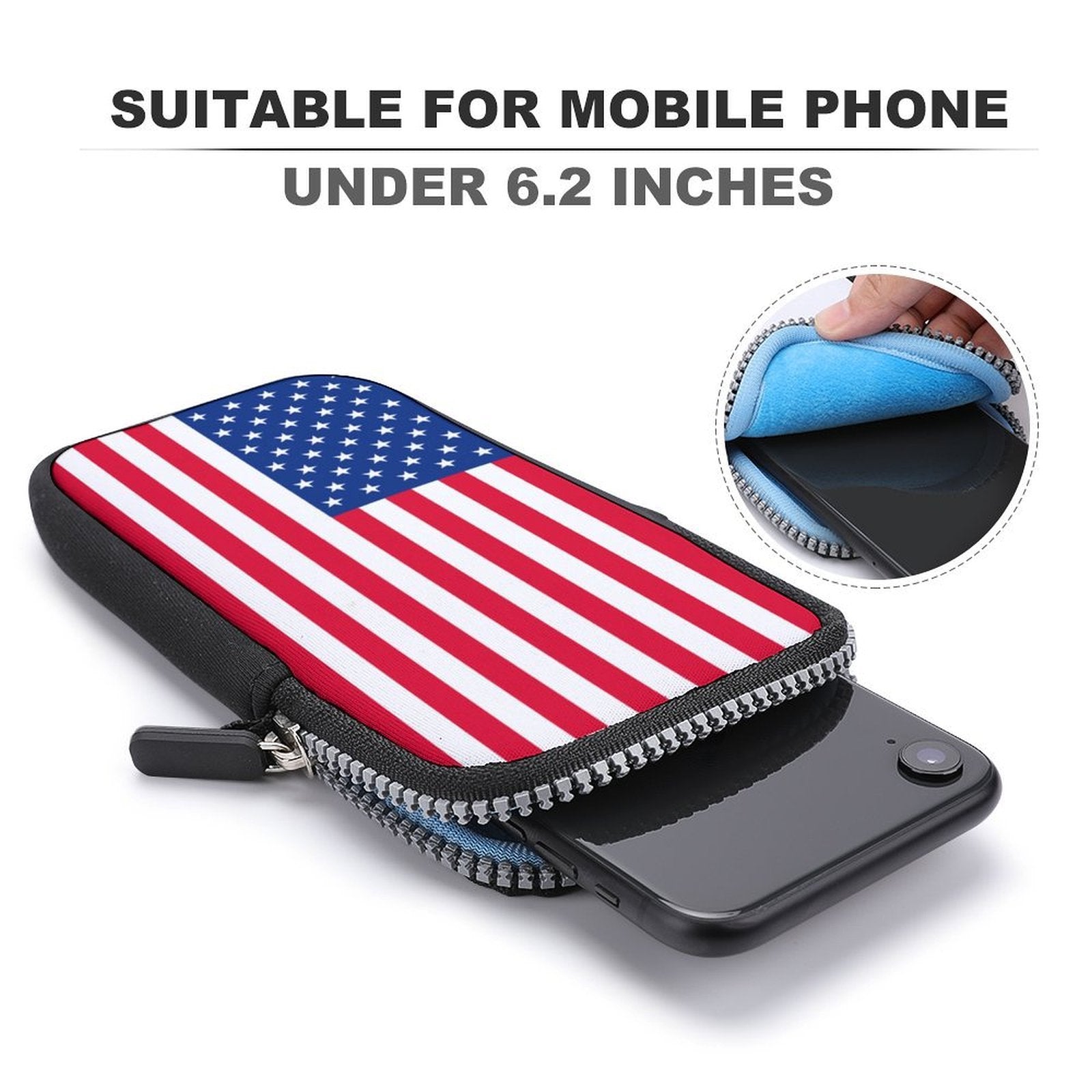 American Flag Mobile Phone Purse