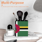 Dominica Flag Square Pen Holder