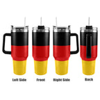 Germany Flag 40oz Tumbler with Black Handle