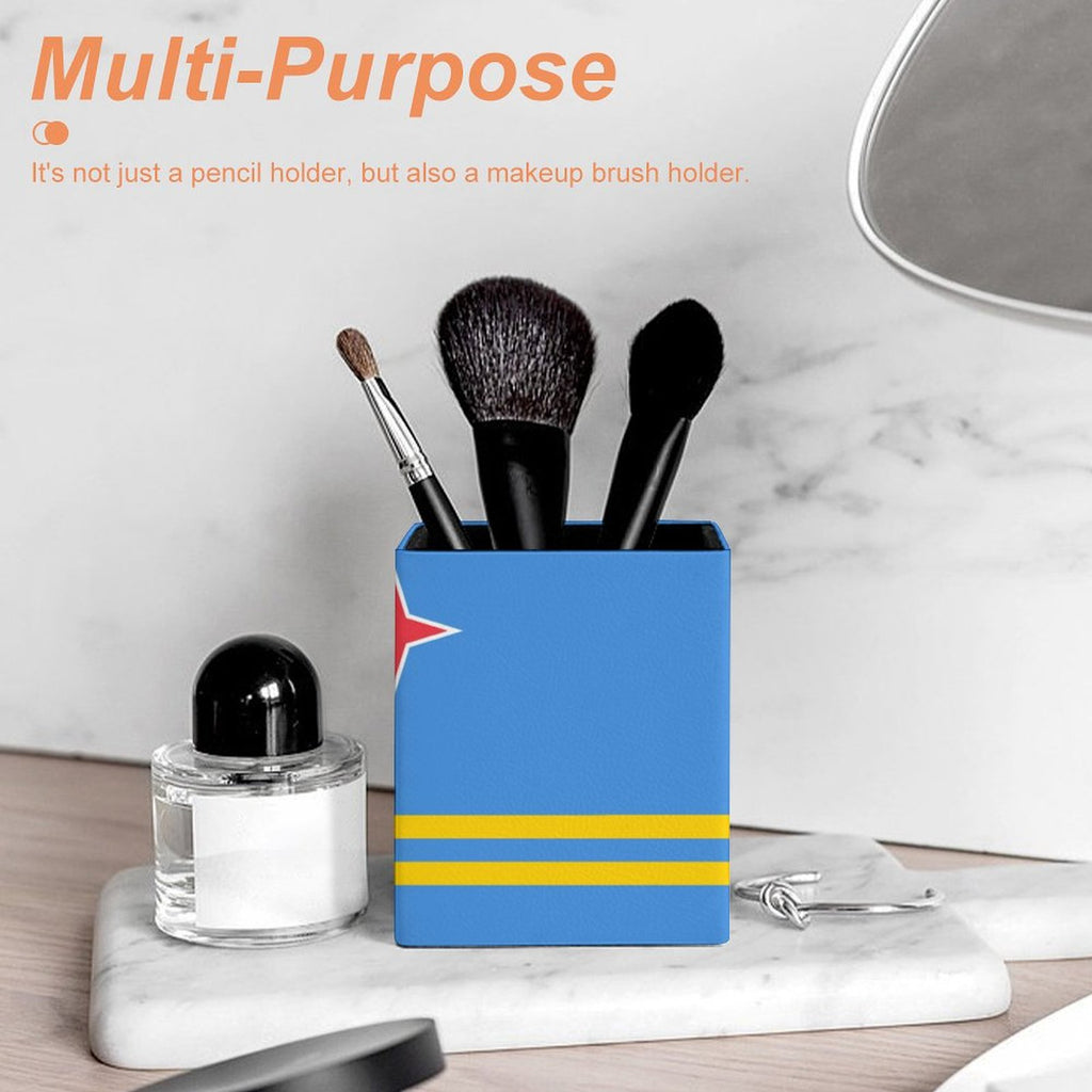 Aruba Flag Square Pen Holder