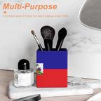 Haiti Flag Square Pen Holder