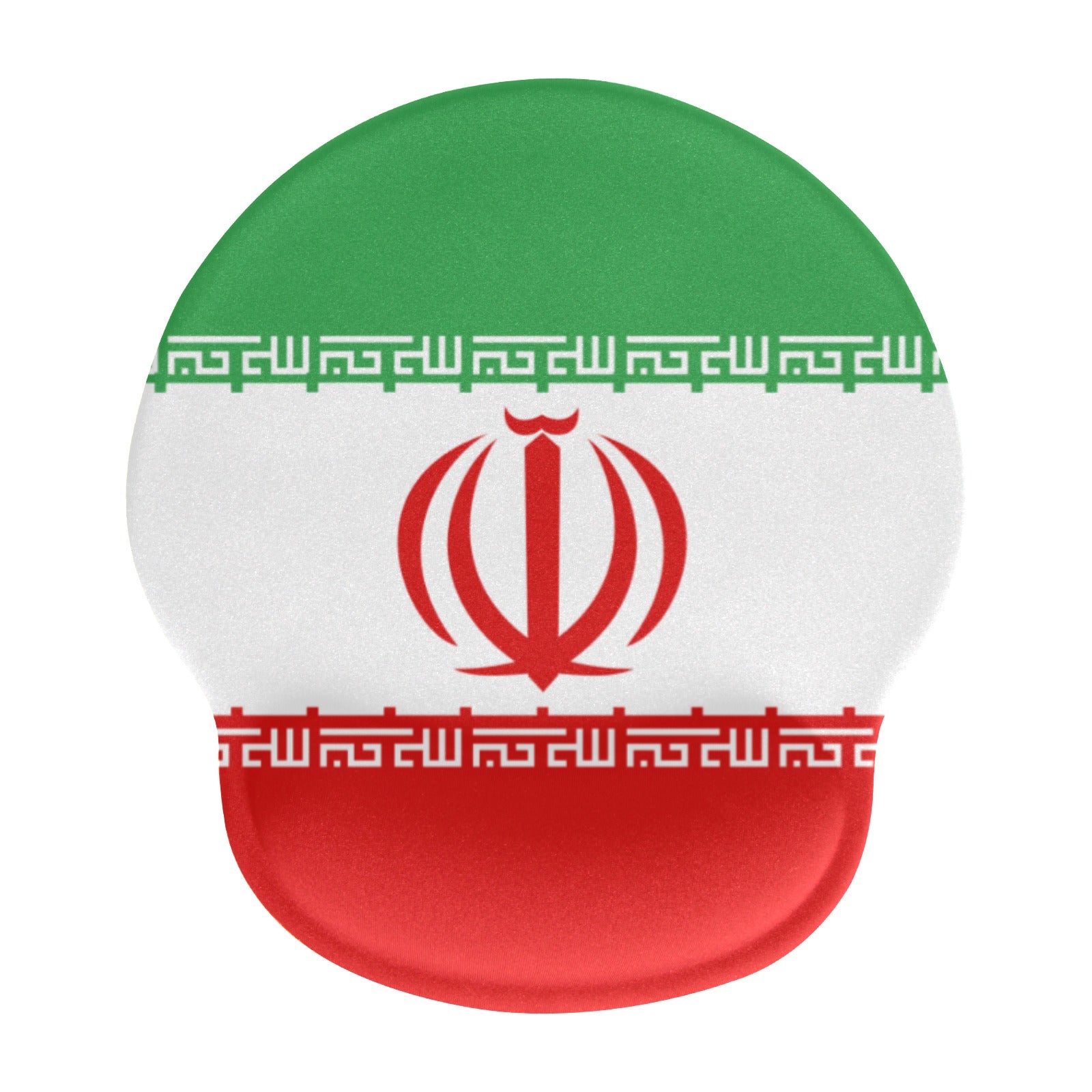 Iran Flag Mouse Pad with Wrist Rest Support