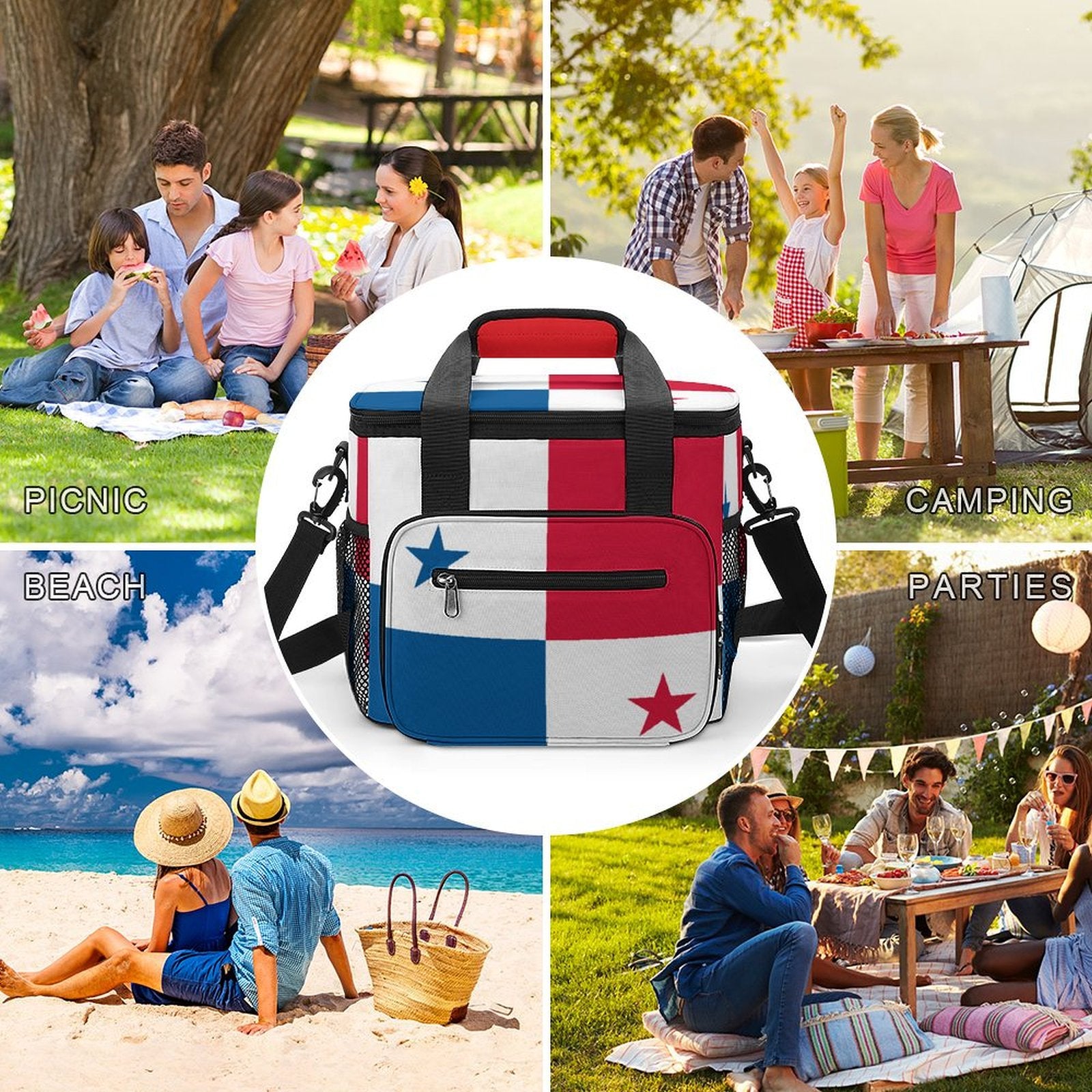 Panama Flag Insulated Cooler Bag
