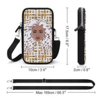Nubian Girl (White) Mobile Phone Purse