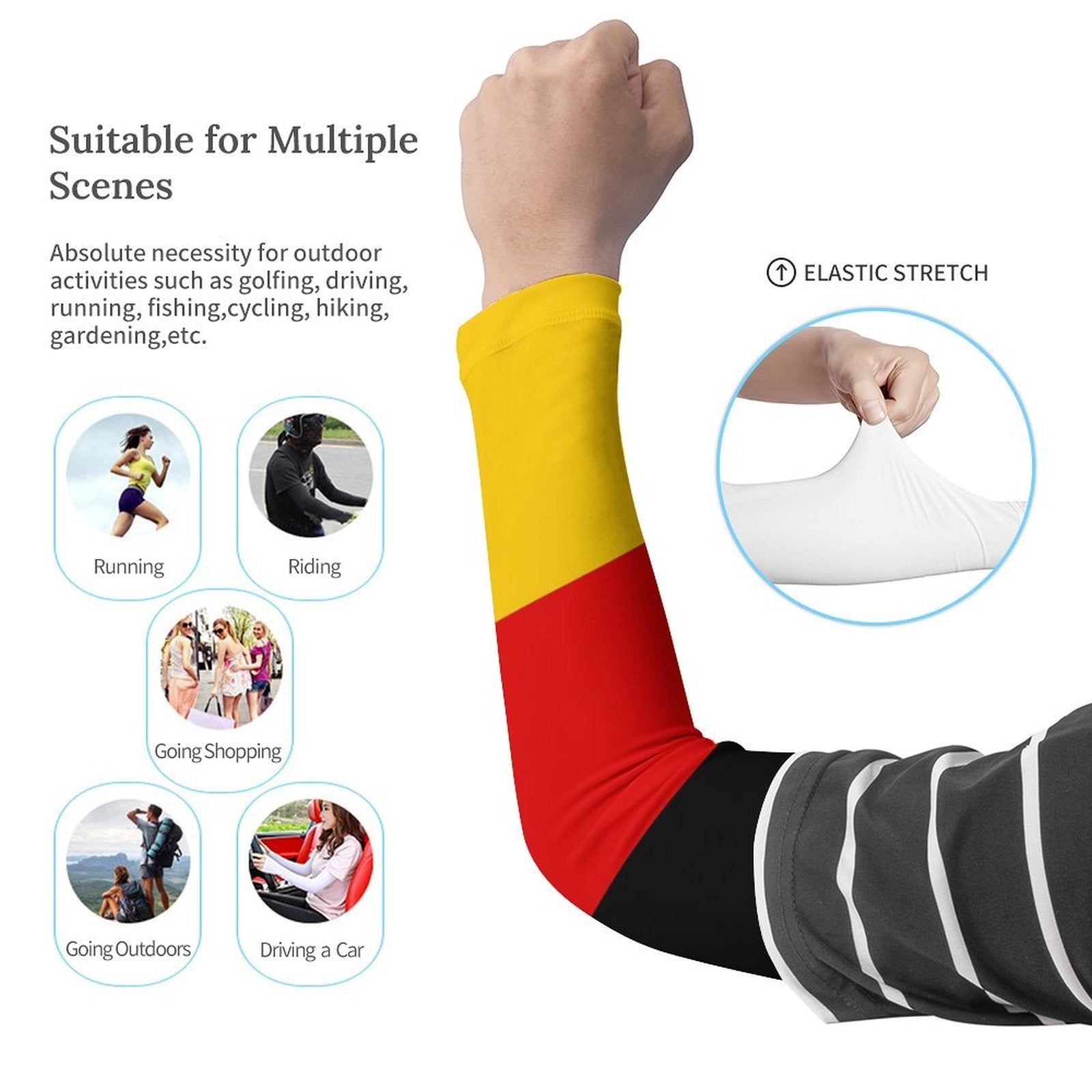 Germany Flag Cooling Compression Arm Sleeves