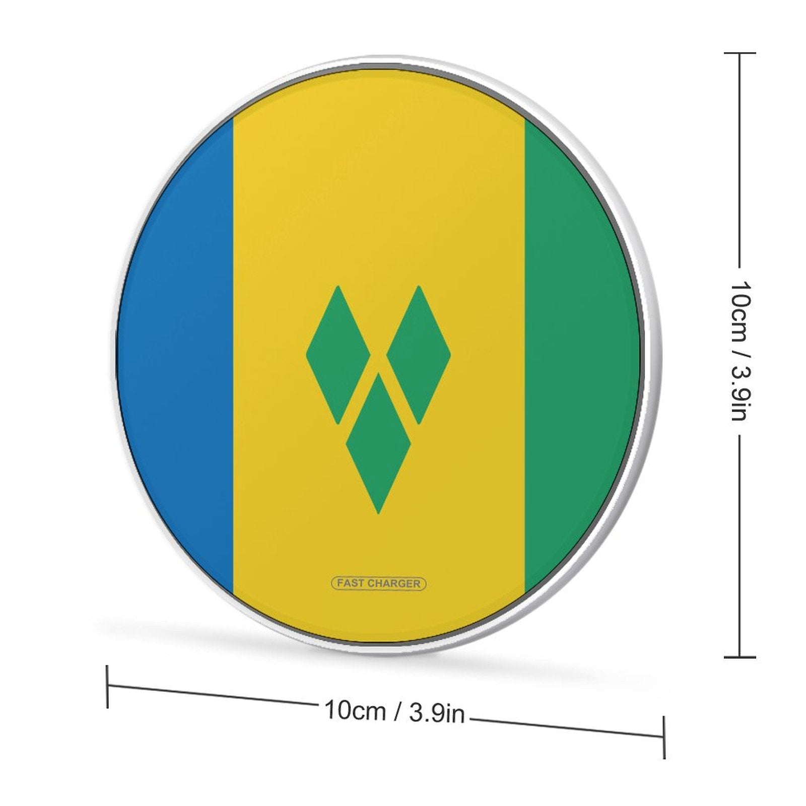 St Vincent & the Grenadines Flag Wireless Charging Pad