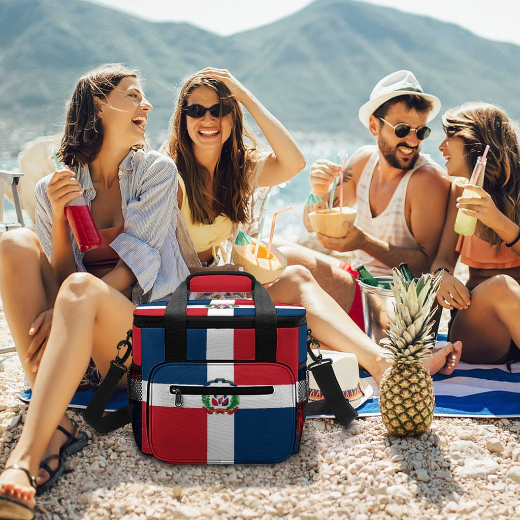 Dominican Republic Flag Insulated Cooler Bag
