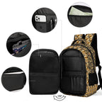 Nubian Queen Casual Backpack (Black) (5 Colors Available)