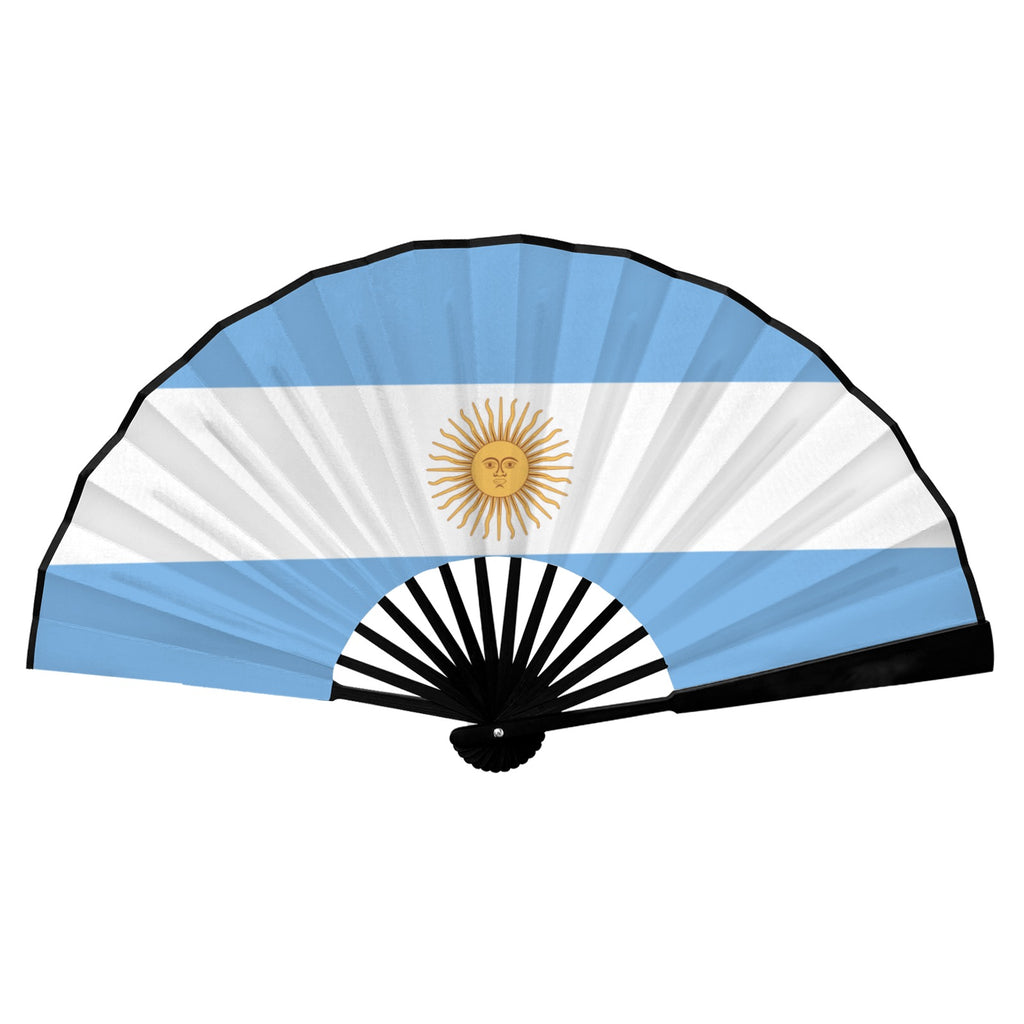 Argentina Flag Double-Sided Custom Folding Fan