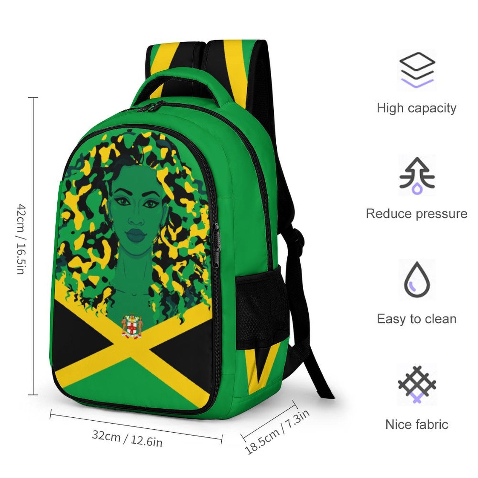 Jamaican Girl Casual Backpack