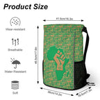 African Pride (Green) Sports Drawstring Bag