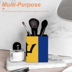 Barbados Flag Square Pen Holder