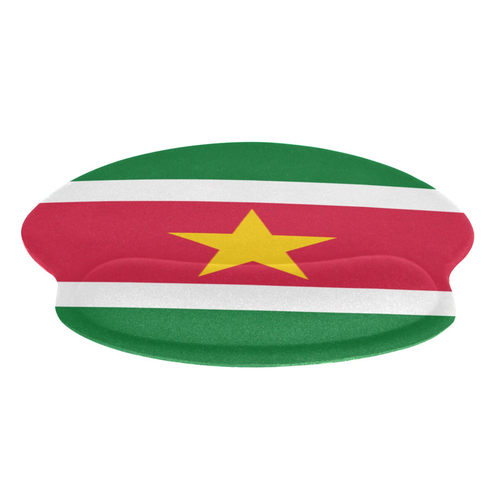 Suriname Flag Mouse Pad with Wrist Rest Support