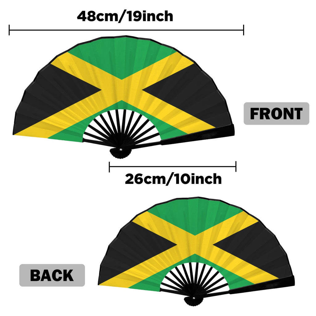 Janaica Flag Double-Sided Custom Folding Fan