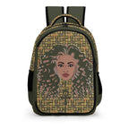 Nubian Girl Casual Backpack (Olive) (6Colors Available)