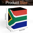 South Africa Flag Square Pen Holder