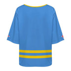 Aruba Flag Women’s Loose Half-Sleeve Boat Neck T-Shirt