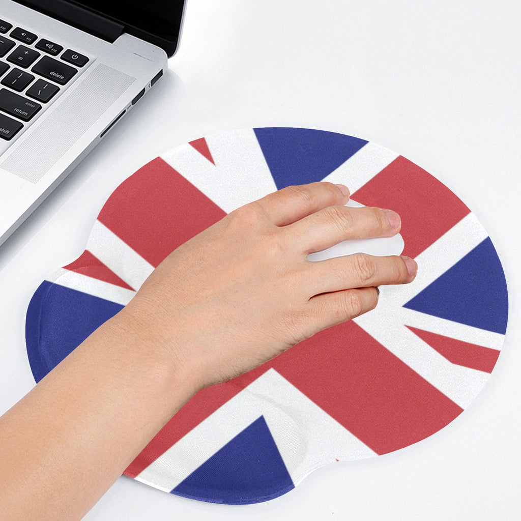 United Kingdom Flag Mouse Pad with Wrist Rest Support