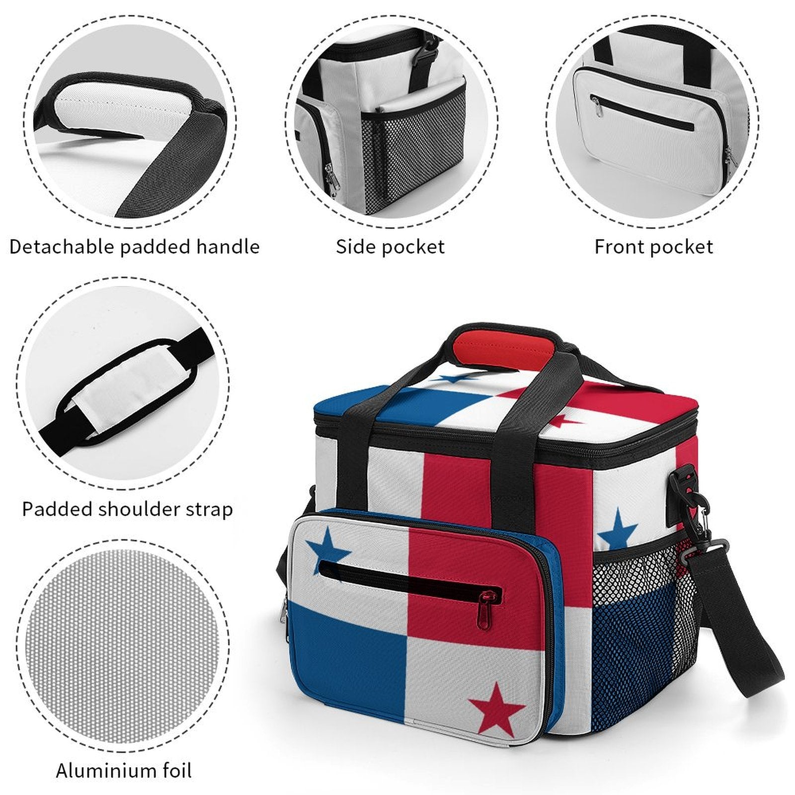 Panama Flag Insulated Cooler Bag