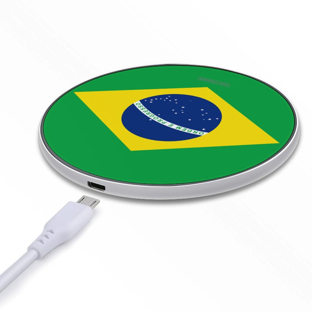 Brazil Flag Wireless Charging Pad