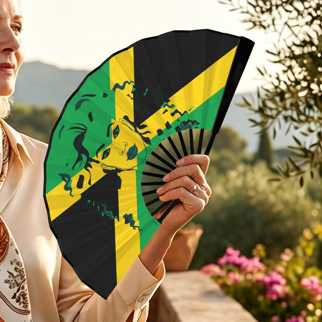 Janaican Girl Double-Sided Custom Folding Fan