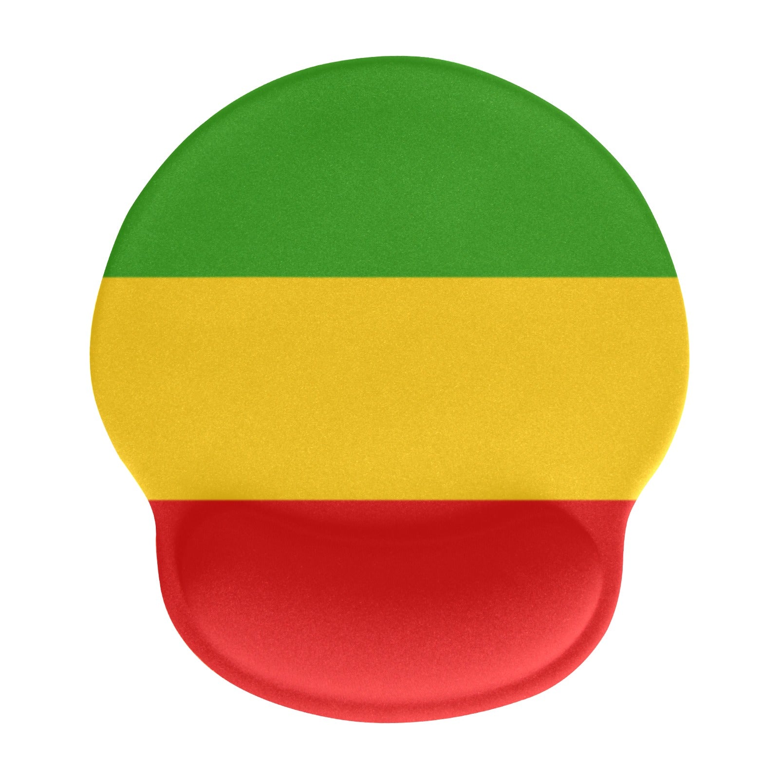 Rastafarian Flag Mouse Pad with Wrist Rest Support