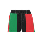 Pan African Flag Women's Casual Board Shorts