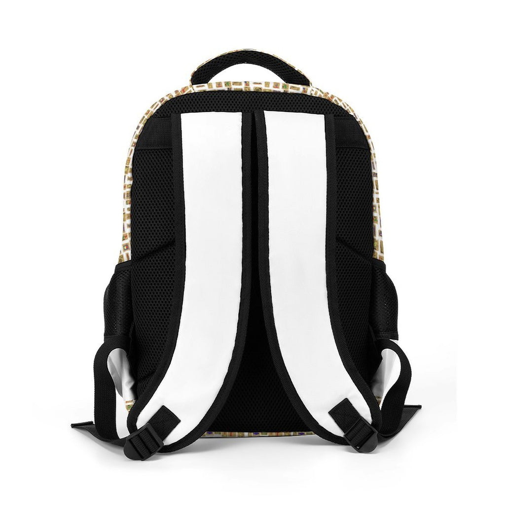 Nubian Girl Casual Backpack (White) (6Colors Available)