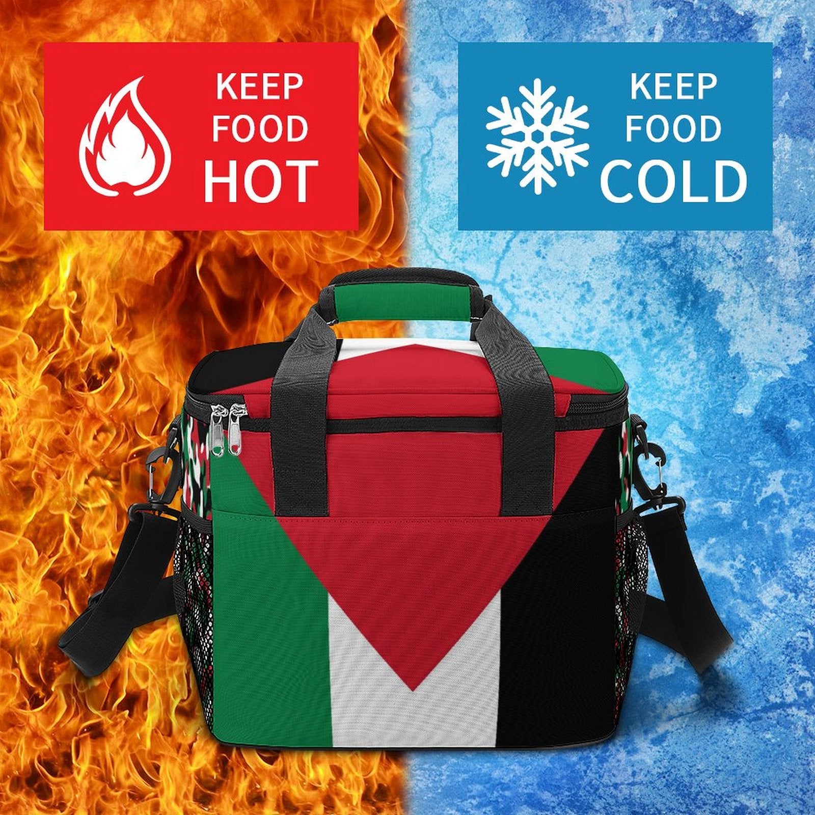 Palestine Flag Insulated Cooler Bag