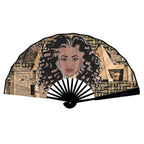 Nubian Girl (Black) Double-Sided Custom Folding Fan