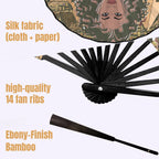 Nubian Girl (Olive) Double-Sided Custom Folding Fan