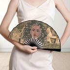 Nubian Girl (Olive) Double-Sided Custom Folding Fan