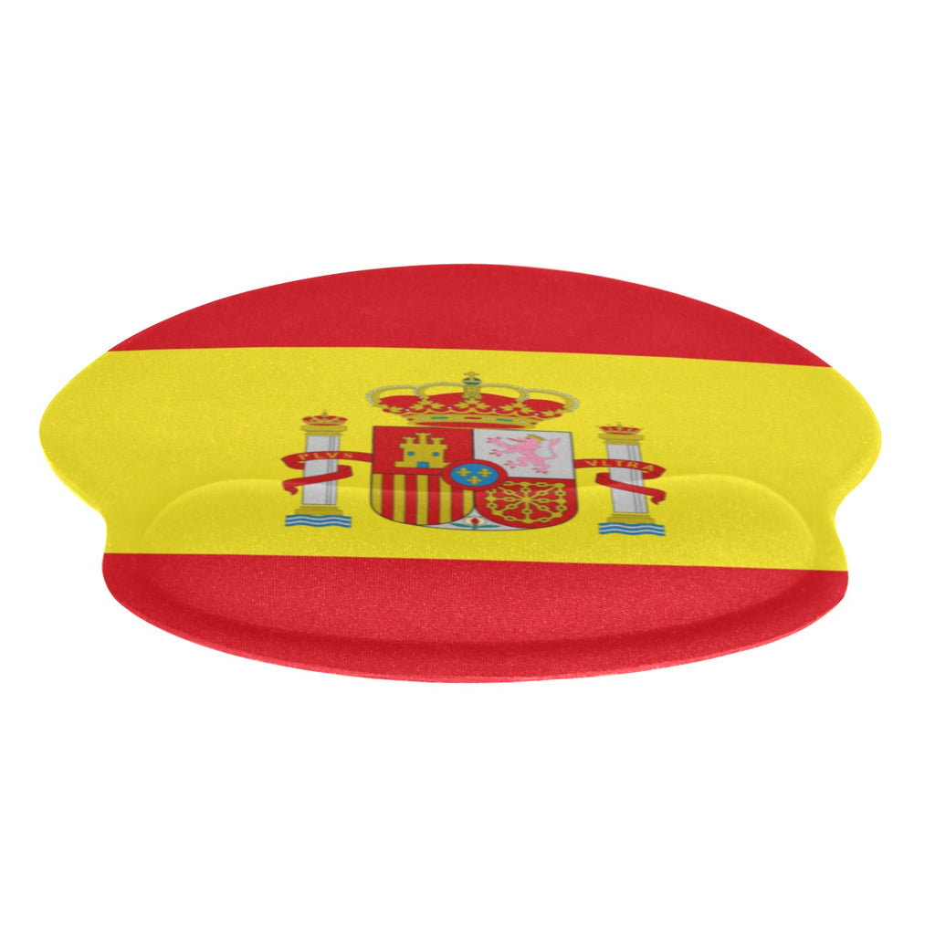 Spain Flag Mouse Pad with Wrist Rest Support