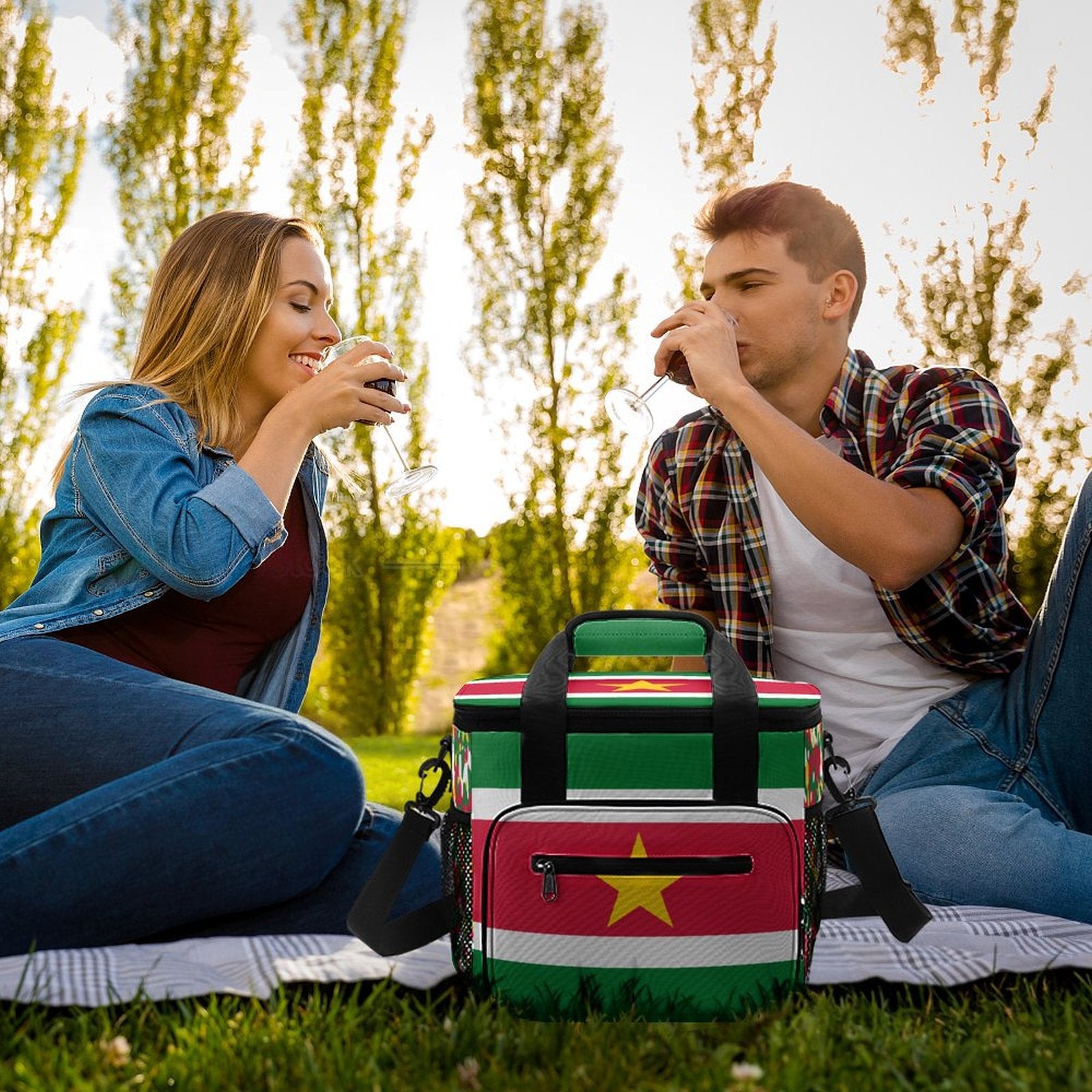 Suriname Flag Insulated Cooler Bag