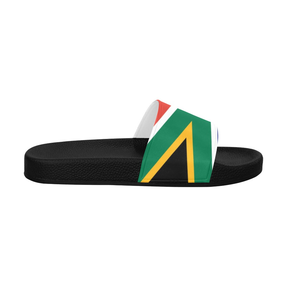 South Africa Flag Women's Slide Sandals