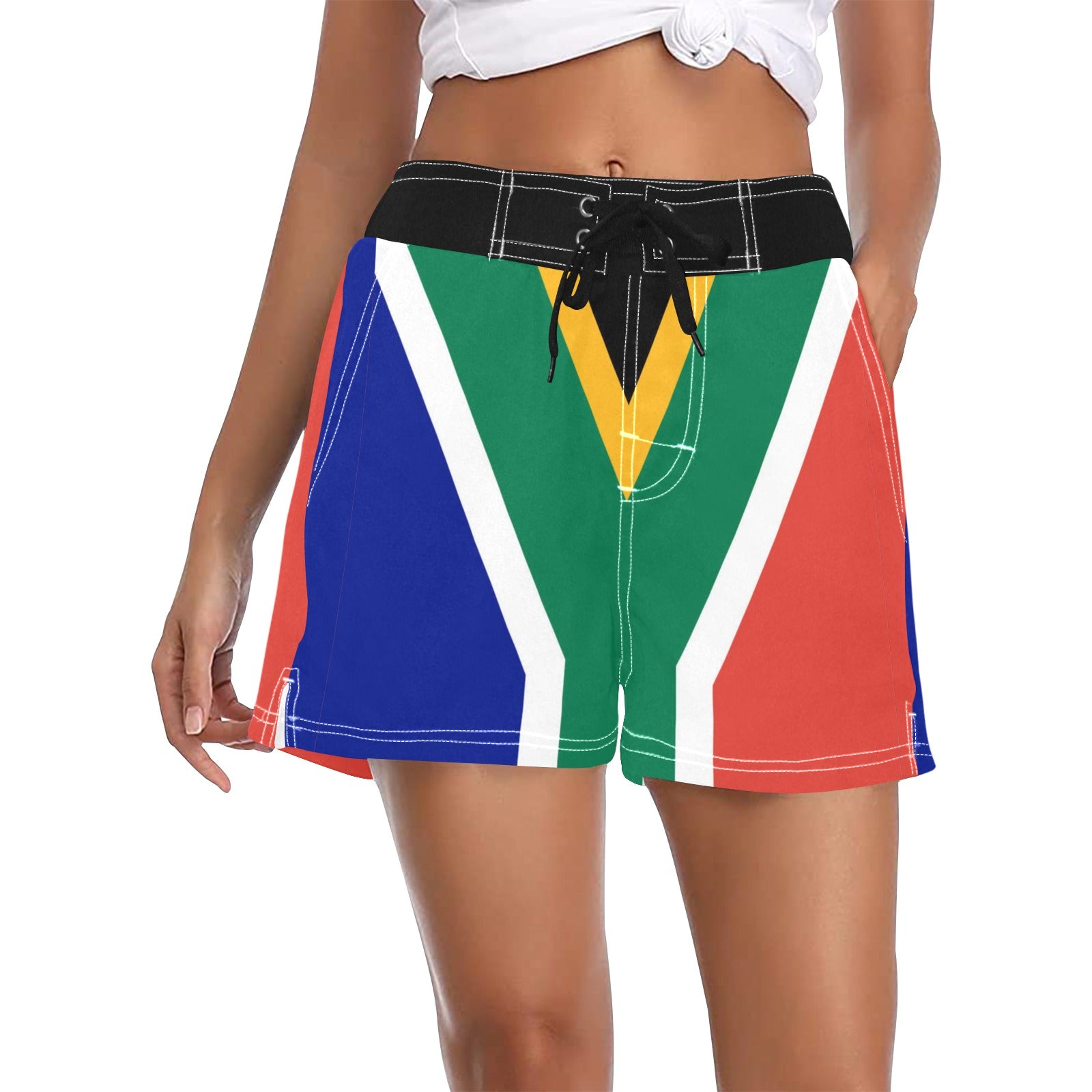 South Africa Flag Women's Casual Board Shorts