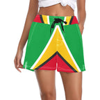 Guyana Flag Women's Casual Board Shorts