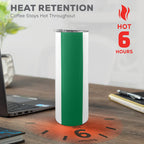 Nigeria Flag 20oz Tall Skinny Tumbler with Lid and Straw