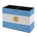 Argentina Flag Leather Pen Holder