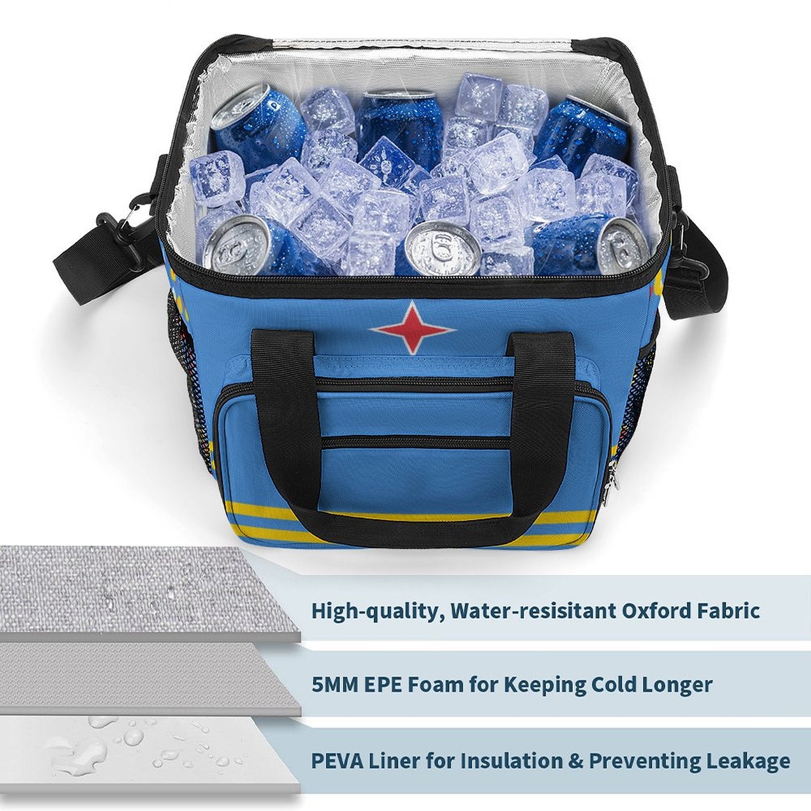 Aruba Flag Insulated Cooler Bag