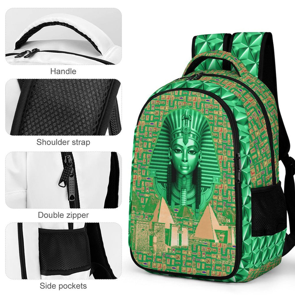 Nubian Queen Casual Backpack (Green) (5 Colors Available)