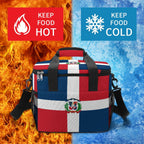 Dominican Republic Flag Insulated Cooler Bag