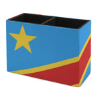 D R Congo Flag Leather Pen Holder
