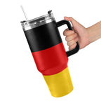 Germany Flag 40oz Tumbler with Black Handle