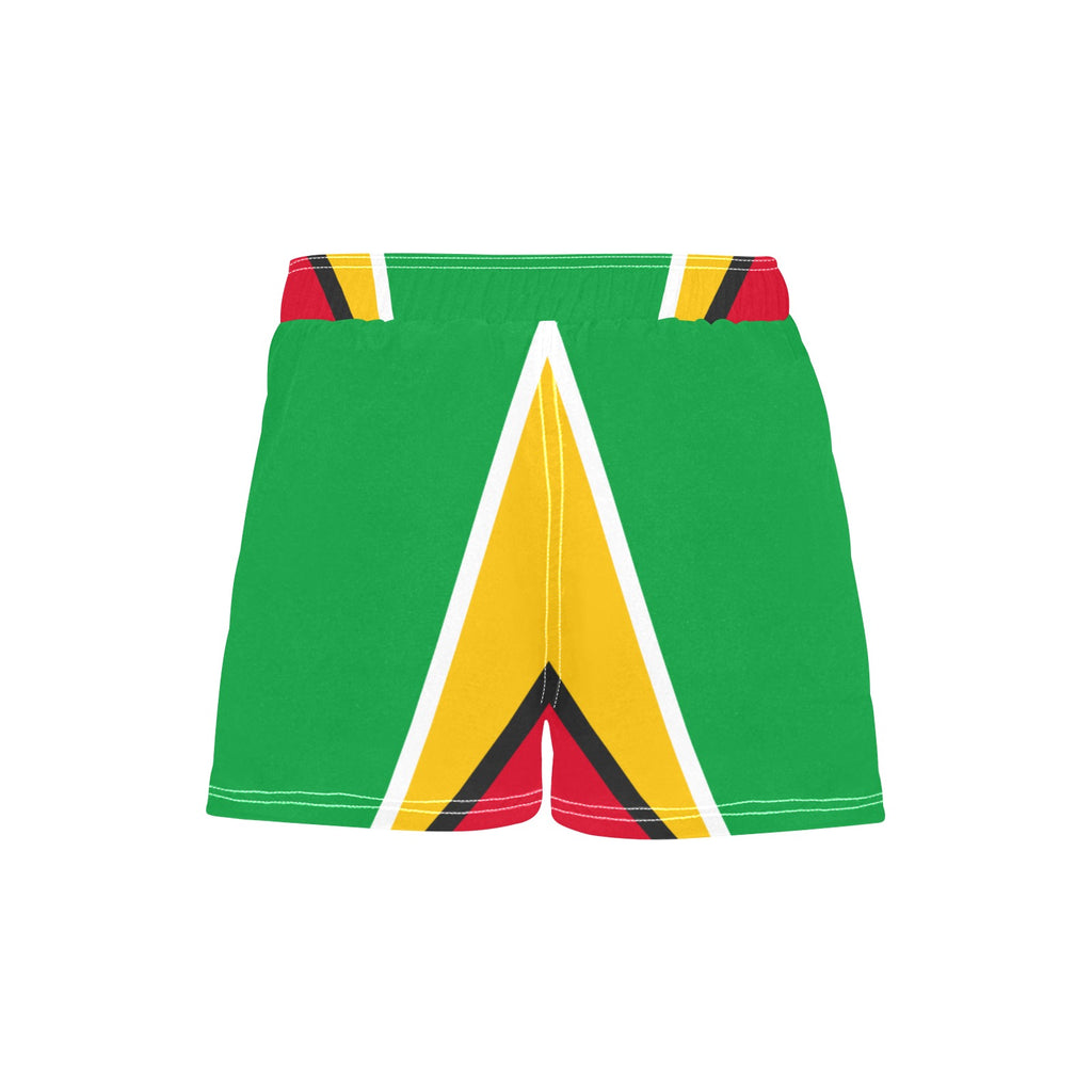 Guyana Flag Women's Casual Board Shorts