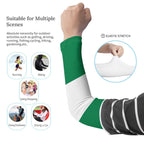 Nigeria Flag Cooling Compression Arm Sleeves