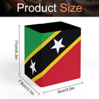 St Kitts Flag Square Pen Holder